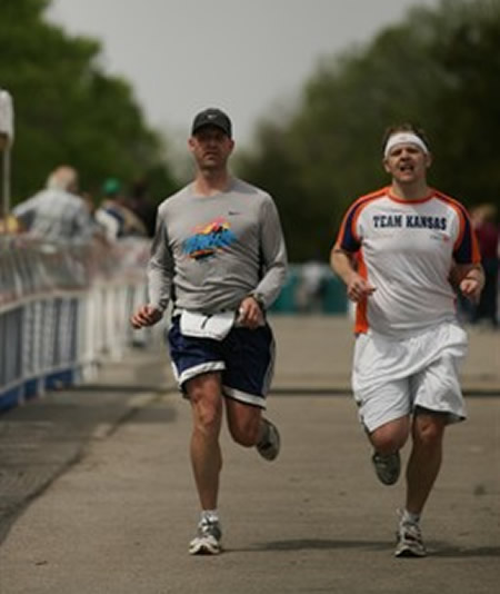 The finishing chute. Almost there...almost there...