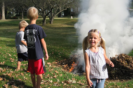 FIRE! Kids: Can we make a fire? Grampa Kurt: Okay!